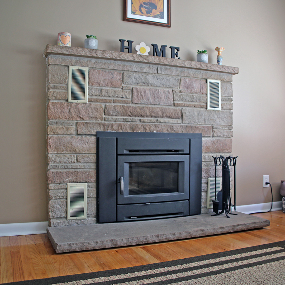 Gas fireplace insert install in Robbinsville NJ