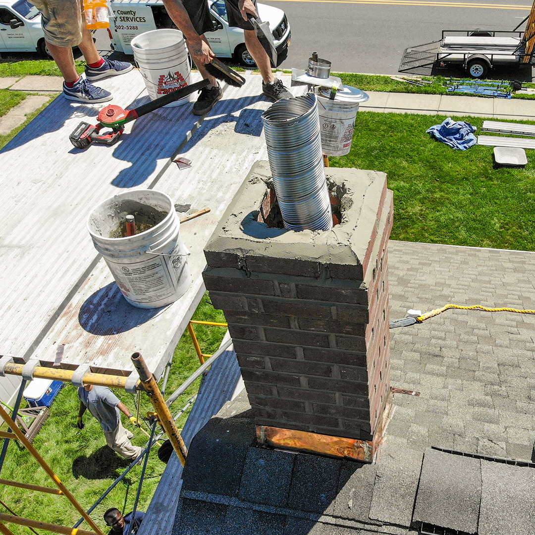 chimney crown and cap repair in Lawrenceville NJ